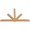 Ekena Millwork Kennewick Timber Gable Bracket, Western Red Cedar, 96"W x 60"H x 3 1/2"D x 5 1/2"F, 15/12 Pitch GBW096X60X0406KEN00SWR - alternate 3